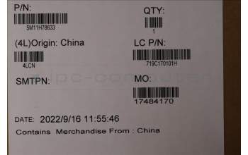 Lenovo 5M11H78633 MECH_ASM 14WUXGA,AG,HD,GY,LBO/AUO