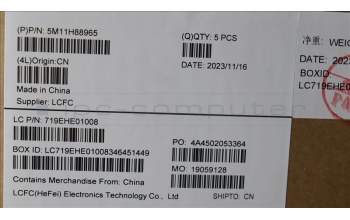 Lenovo 5M11H88965 C-Cover with keyboard, Belgian, Black, UK