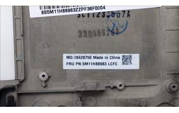 Lenovo 5M11H88983 C-Cover with keyboard, USA English, Black, US