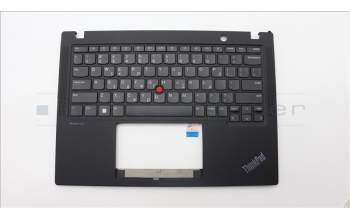 Lenovo 5M11H89001 C-Cover with keyboard, Greek, Black, US