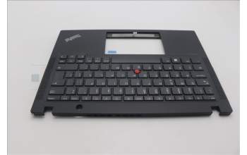 Lenovo 5M11H94320 C-Cover with keyboard, Portuguese, Black, UK