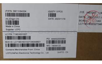 Lenovo 5M11H94334 MECH_ASM KB BK MG SWS LTN