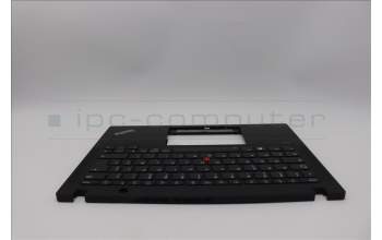 Lenovo 5M11H94388 C-Cover with keyboard, French, Mineral Grey, Backlight, US