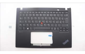 Lenovo 5M11H94412 C-Cover with keyboard, Italian, Black, Backlight, UK