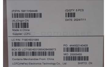 Lenovo 5M11H94448 MECH_ASM BL KB BK MG SWS LTN