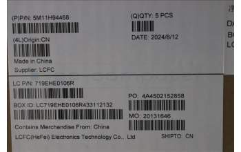 Lenovo 5M11H94468 MECH_ASM BL KB BK MG WW 058 FRA CHY