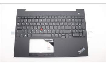 Lenovo 5M11H94778 C-Cover with keyboard, Hebrew, Black, US