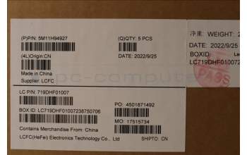 Lenovo 5M11H94927 MECH_ASM GP KBDBZL,CZE/SLK,WL,BK/GY,CHY