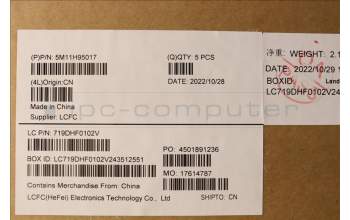Lenovo 5M11H95017 MECH_ASM GP KBDBZL,NORDIC,WL,BK/BZ,CHY