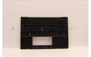 Lenovo 5M11H95058 C-Abdeckung mit Tastatur, Schwedisch/Finnisch, Schwarz, Hintergrundbeleuchtung, WWAN