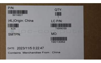 Lenovo 5M11H95217 MECH_ASM 13.3WUXGA,TCH,HybIR,GY,Lbo+BOE