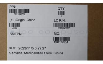 Lenovo 5M11H95223 MECH_ASM 13.3WUXGA,TCH,HybIR,VL,Lbo+BOE