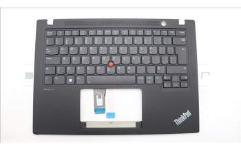 Lenovo 5M11J05846 C-Cover with keyboard, Canadian French 058, Black, Backlight, UK