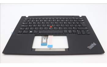 Lenovo 5M11J05846 C-Cover with keyboard, Canadian French 058, Black, Backlight, UK