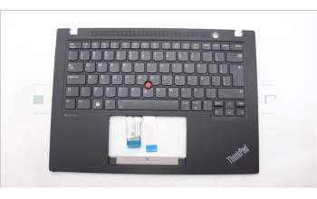 Lenovo 5M11J05856 C-Cover with keyboard, Brazil Portuguese, Black, Backlight, UK