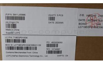 Lenovo 5M11J05866 MECH_ASM BL KB BK CSA SRX