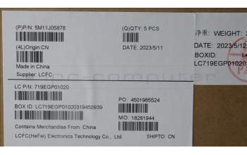 Lenovo 5M11J05878 C-Cover with keyboard, USA English, Black, Backlight, US