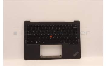 Lenovo 5M11J12731 C-Cover with keyboard, US English Euro, Black, WLAN, US