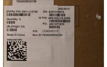 Lenovo 5M11J12749 C-Cover with keyboard, Spanish, Black, WLAN, UK