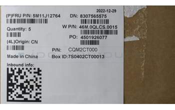 Lenovo 5M11J12764 C-Abdeckung mit Tastatur, Tschechisch/Slowakisch, schwarz, WLAN, GB