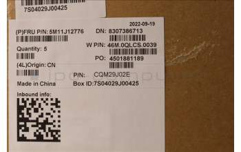 Lenovo 5M11J12776 MECH_ASM GRP_KBD_BZL_IND ENG_WL_BK_PMX