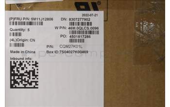 Lenovo 5M11J12806 C-Cover with keyboard, US English Euro, Black, WWAN, US