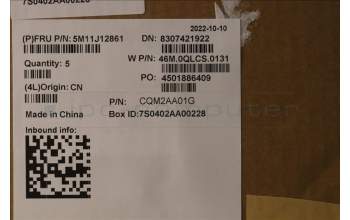 Lenovo 5M11J12861 MECH_ASM GRP_KBD_BZL_SLV_WW_BK_PMX