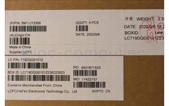 Lenovo 5M11J13359 C-Abdeckung mit Tastatur, Bulgarisch, schwarz, Fingerabdruck, WLAN, GB