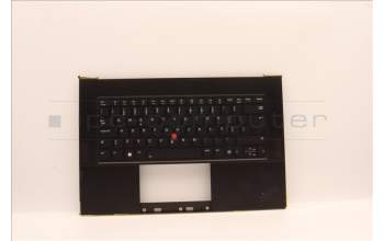 Lenovo 5M11J13370 C-Abdeckung mit Tastatur, Portugiesisch, Schwarz, Fingerabdruck, WLAN