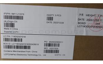 Lenovo 5M11J13376 MECH_ASM KBD BZL,WL,FPR,BK,CHY,UK