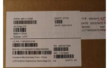 Lenovo 5M11J13396 MECH_ASM KBD BZL,WW,FPR,BK,CHY,DEN