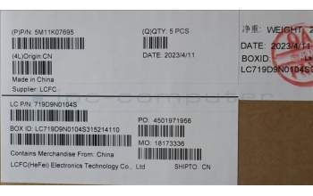 Lenovo 5M11K07695 MECH_ASM GRP KBD BZL,POR,WW,DB,SUN