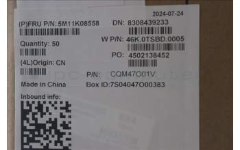 Lenovo 5M11K08558 TOUCHPAD CS22 3+2bCP,MLR,BK,NONFC,SY,SRX