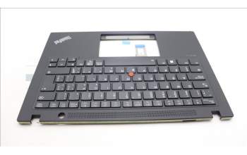 Lenovo 5M11L59331 C-Cover with keyboard, Canadian French English, Black, Backlight, UK
