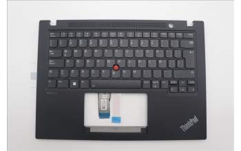 Lenovo 5M11L59369 C-Cover with keyboard, Spanish LA, Black, Backlight, UK