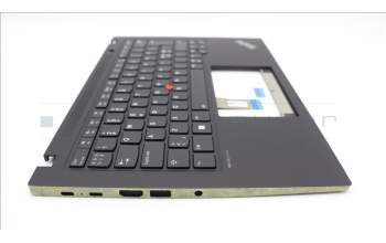 Lenovo 5M11L59379 C-Cover with keyboard, Nordic, Black, Backlight, UK