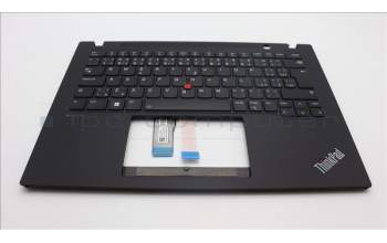 Lenovo 5M11L59453 C-Cover with keyboard, Czech Slovakian, Black, Backlight, WWAN, UK