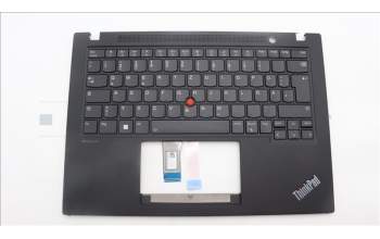 Lenovo 5M11L59483 C-Cover with keyboard, German, Black, Backlight, WWAN, UK