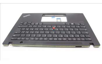 Lenovo 5M11L59483 C-Cover with keyboard, German, Black, Backlight, WWAN, UK