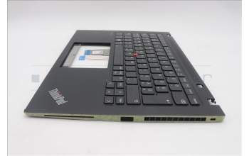 Lenovo 5M11L59495 C-Cover with keyboard, Hungarian, Black, Backlight, WWAN, UK