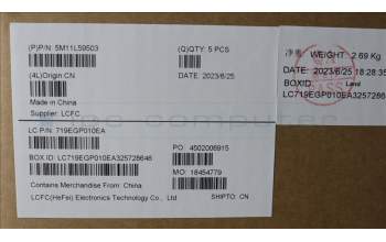 Lenovo 5M11L59503 MECH_ASM BL KB BK WW IND ENG SRX