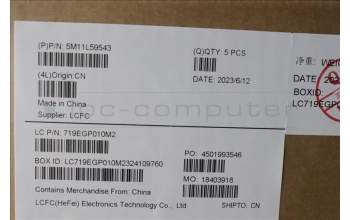 Lenovo 5M11L59543 C-Cover with keyboard, Spanish, Black, Backlight, WWAN, UK