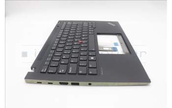 Lenovo 5M11L59547 C-Cover with keyboard, Swedish/Finnish, Black, Backlight, WWAN, UK
