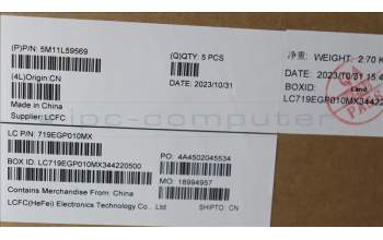 Lenovo 5M11L59569 C-Cover with keyboard,UK English,Black,Backlight,WWAN