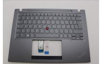 Lenovo 5M11L59634 C-Cover with keyboard, Spanish, Grey, Backlight, UK