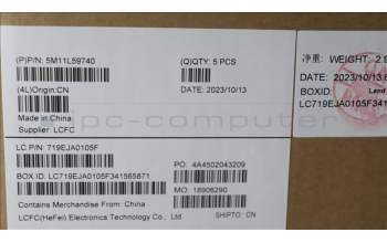 Lenovo 5M11L59740 MECH_ASM FRU KB CCV UK UK (LTN) BK