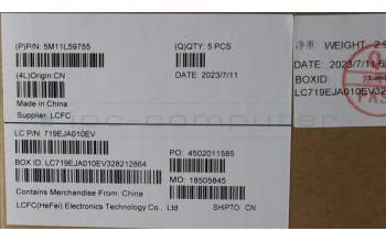 Lenovo 5M11L59755 MECH_ASM FRU KB CCV JPN JP (CHY) BK