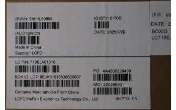 Lenovo 5M11L60899 MECH_ASM FRU KB CCV SWE/FIN UK BL(LTN)BK