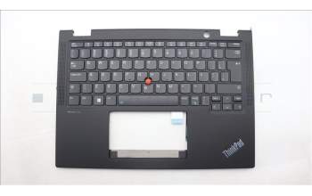 Lenovo 5M11L64084 C-Cover with keyboard, Brazil Portuguese, Black, Backlight, UK