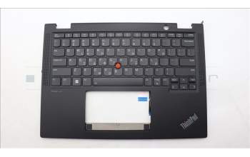 Lenovo 5M11L64118 C-Cover with keyboard, Greek, Black, Backlight, US